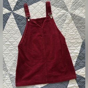 Forever 21 Burgundy Corduroy Dress